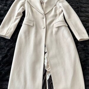 Elegant Cream Women's Coat